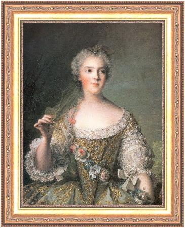 framed  Jean Marc Nattier Portrait of Madame Sophie, Daughter of Louis XV, Ta3070-1